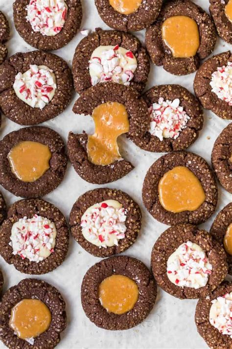 chocolate-thumbprint-cookies-recipe-2-flavors-the image