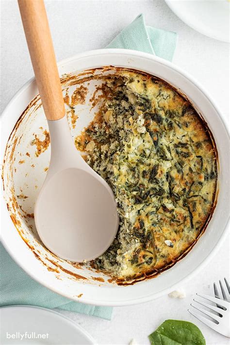 spinach-casserole-recipe-with-feta-cheese-belly-full image