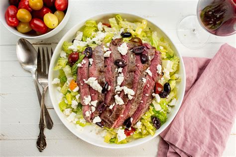 greek-salad-with-flank-steak-recipe-the-mom-100 image