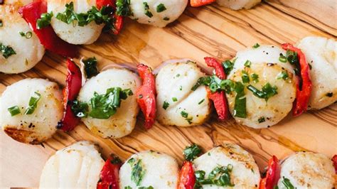 scallop-skewers-with-herb-oil-recipe-bon-apptit image