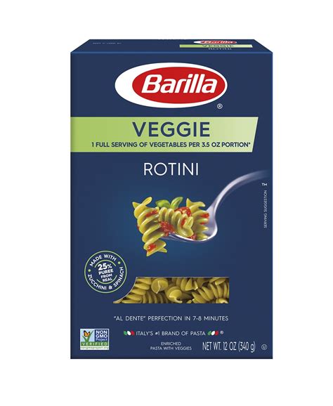 barilla-veggie-pasta-penne-12-ounce-pack-of-8 image