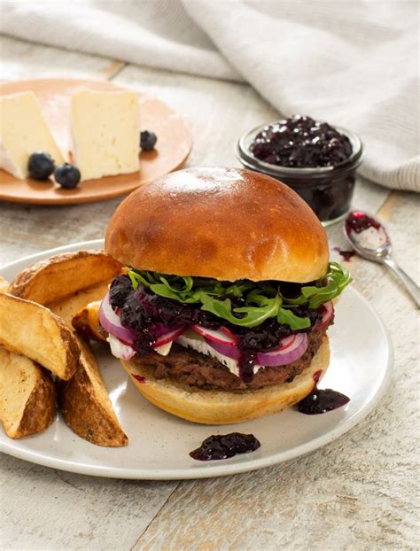 loaded-brie-burger-with-blueberry-ketchup image