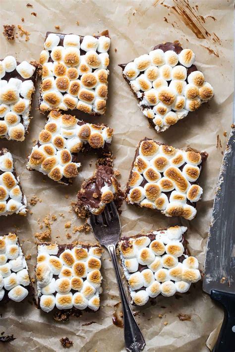 easy-smores-bars-recipe-with-marshmallow image