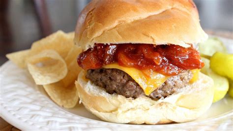 steakhouse-cheddar-burger-with-warm-bacon-bbq image