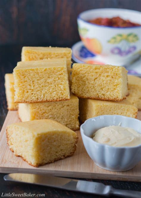 sweet-buttermilk-cornbread-recipe-little-sweet-baker image