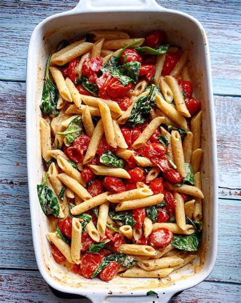 baked-goat-cheese-pasta-lite-cravings-healthier image
