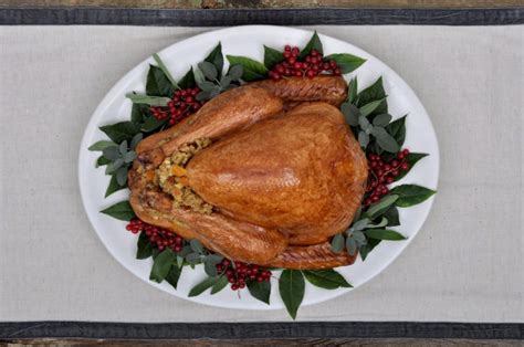traditional-roast-turkey-with-apricot-and-pecan-stuffing image
