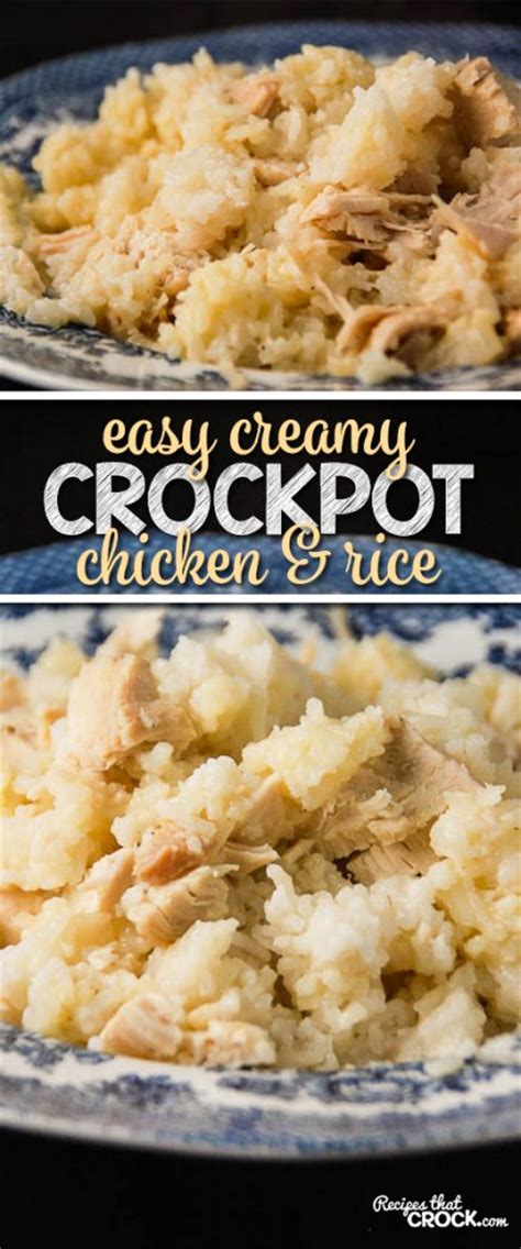 easy-creamy-crock-pot-chicken-and-rice-recipes-that image