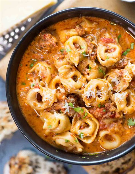sausage-tortellini-soup-the-flavours-of-kitchen image