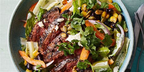 chili-rubbed-flank-steak-salad-eatingwell image