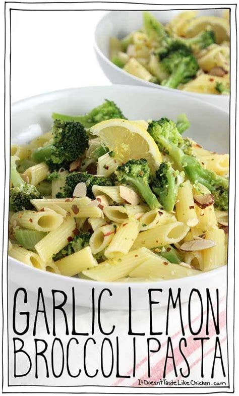 garlic-lemon-broccoli-pasta-it-doesnt-taste-like-chicken image