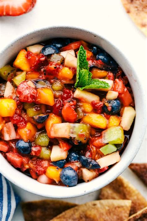 mouthwatering-fruit-salsa-with-cinnamon-pita-chips image