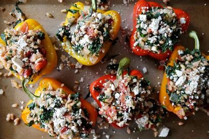 greek-stuffed-peppers-with-feta-and-spinach image