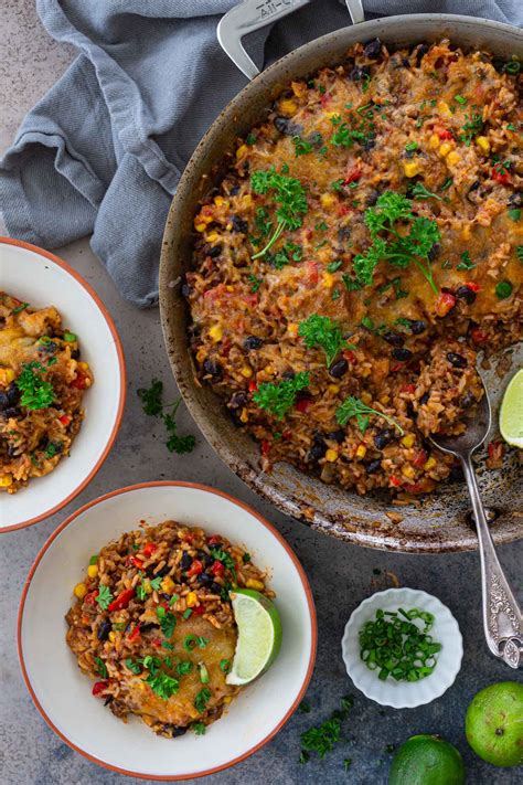 one-pan-mexican-beef-and-rice-casserole image