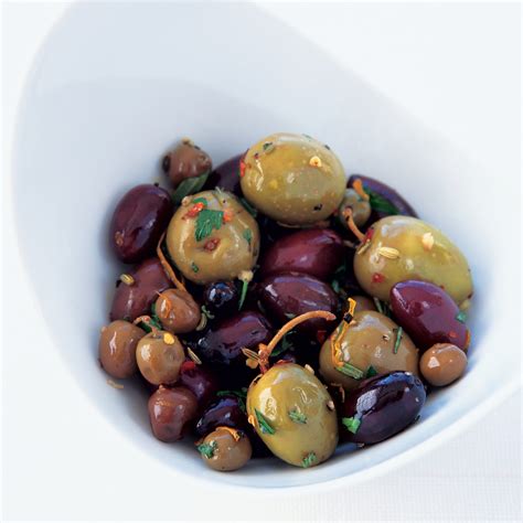 herb-roasted-olives-recipe-sally-sampson-food-wine image