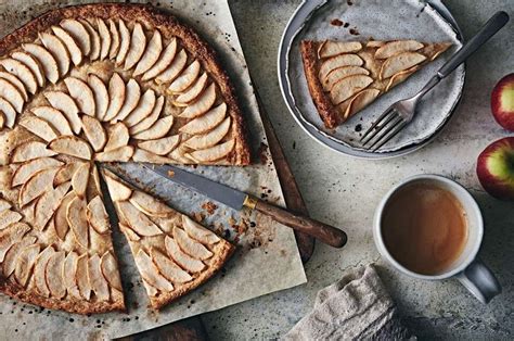 flaky-apple-tart-tarte-fine-aux-pommes-recipe-king image