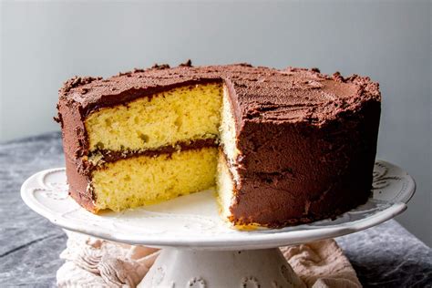 fluffy-classic-yellow-cake-recipe-baker-bettie image