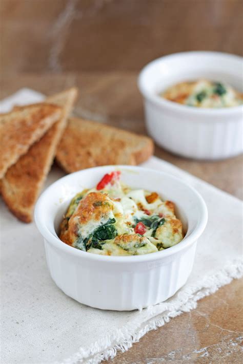 spinach-and-roasted-red-pepper-baked-eggs image