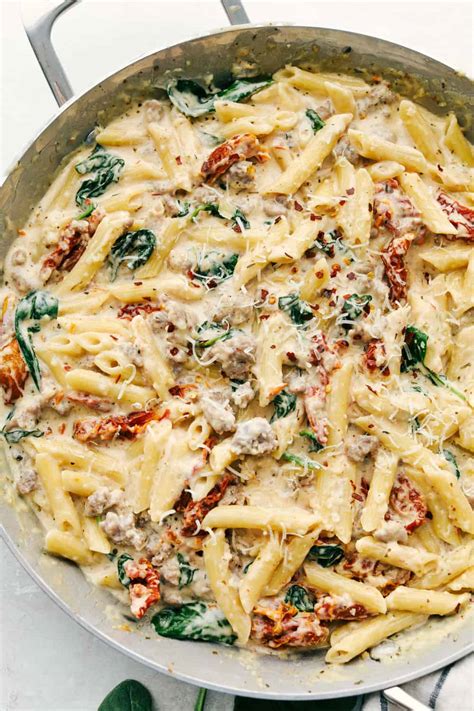 one-pot-tuscan-sausage-pasta-the-recipe-critic image