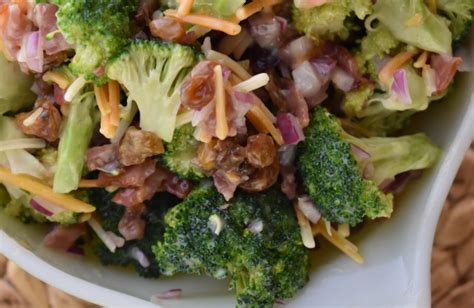 broccoli-salad-with-bacon-recipe-these-old-cookbooks image