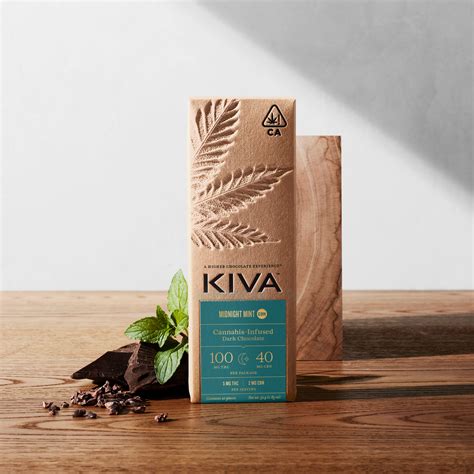 kiva-bar-midnight-mint-dark-chocolate-cbn-cannabis image