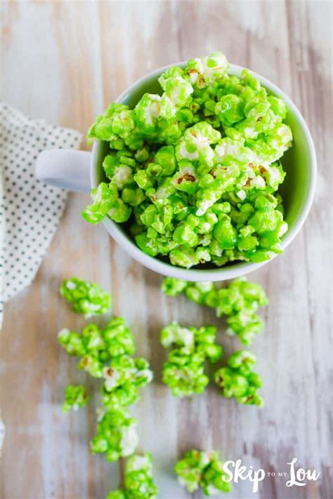delicious-green-colored-popcorn-for-st-patricks-day image