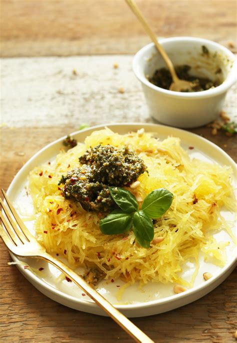 pesto-spaghetti-squash-pasta-minimalist-baker image