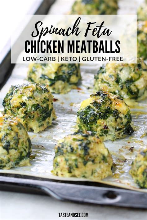 spinach-feta-chicken-meatballs-meal-prep-taste image