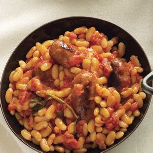 sausages-with-white-beans-in-tomato-sauce-recipe-bon image