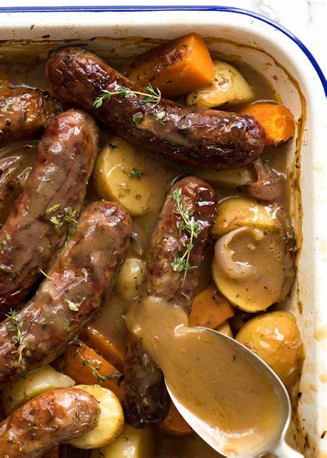 sausage-bake-with-potatoes-and-gravy image