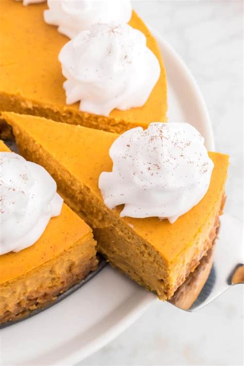 baked-pumpkin-cheesecake-recipe-little-sunny-kitchen image