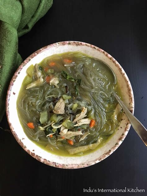paleo-chicken-noodle-soup-with-spinach-gluten-free image