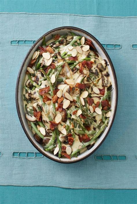 green-bean-mushroom-casserole-with-candied-bacon image