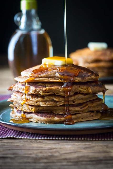 gingerbread-apple-pancakes-healthy-seasonal image