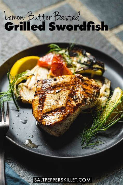 grilled-swordfish-recipe-with-lemon-butter-salt-pepper image