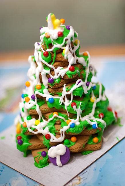 delicious-christmas-tree-cookie-stacks-edible image