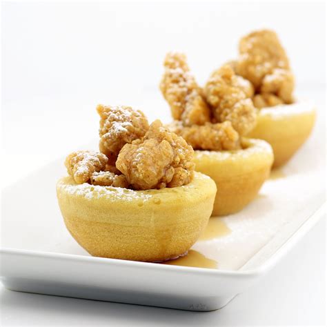 popcorn-chicken-in-edible-waffle-bowls image