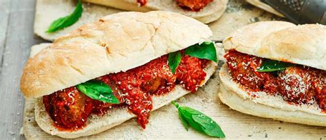 turkey-meatball-sandwich-recipe-olivemagazine image