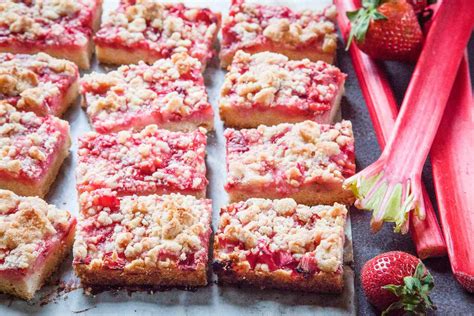 strawberry-rhubarb-crumble-bars-recipe-simply image