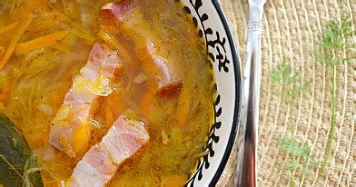 lithuanian-sauerkraut-soup-with-smoked-bacon image