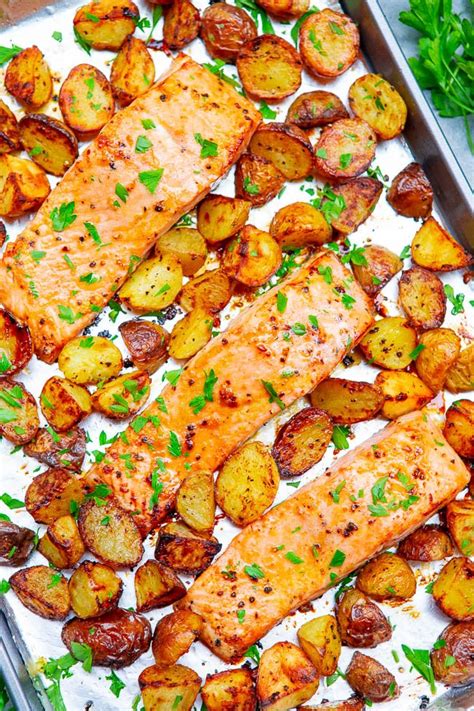 one-pan-salmon-and-potatoes-quick-easy-averie image