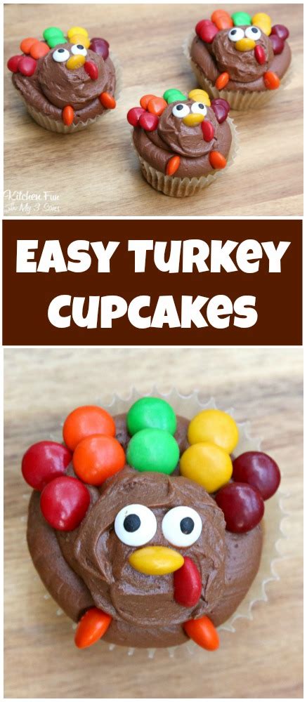turkey-cupcakes-for-thanksgiving-kitchen-fun-with image