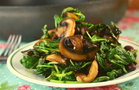 sauteed-baby-kale-and-mushrooms-recipe-these-old image