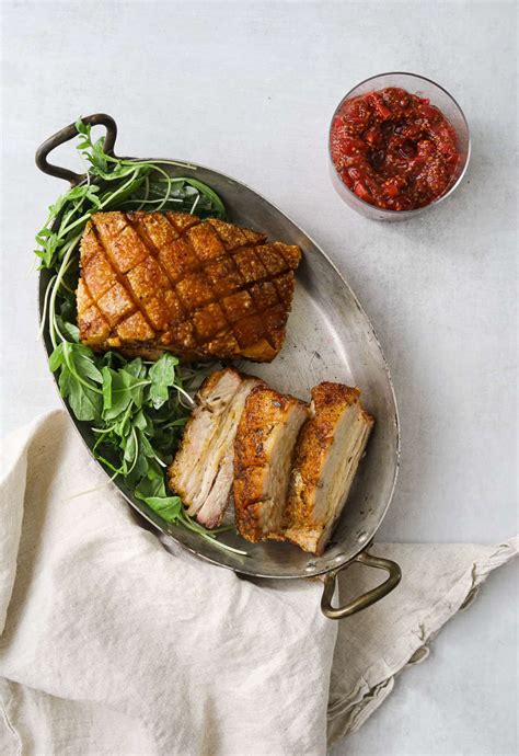 crispy-roasted-pork-belly-with-cranberry-mustard image