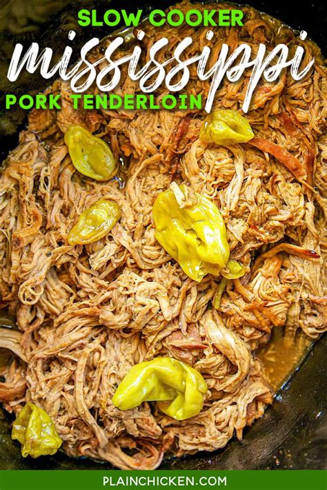 slow-cooker-mississippi-pork-tenderloin-plain-chicken image