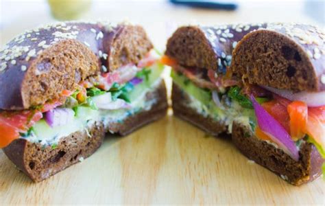 best-breakfast-bagel-sandwich-two-purple-figs image