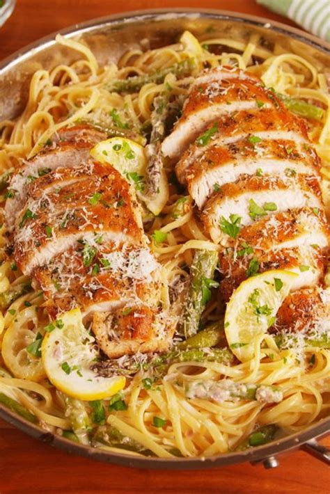 best-lemon-asparagus-chicken-pasta-recipe-delish image