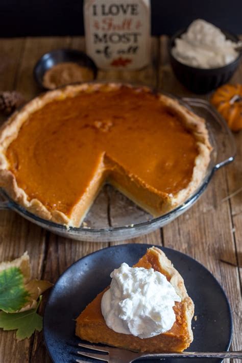 homemade-pumpkin-pie-with-maple-whipped-cream image