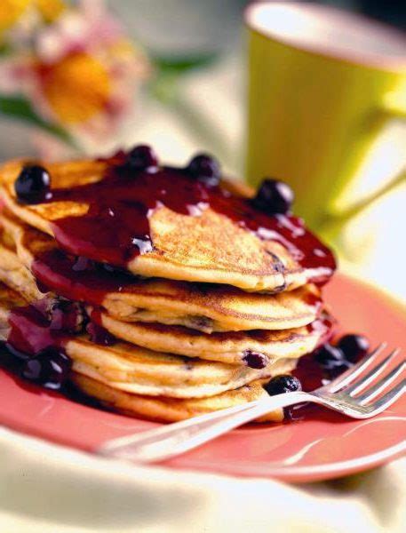 blueberry-pancakes-with-blueberry-ginger-sauce image