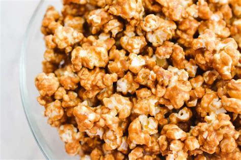 the-best-caramel-corn-recipe-crunchy-caramel-popcorn image